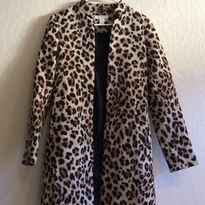 H&M Leopard Coat